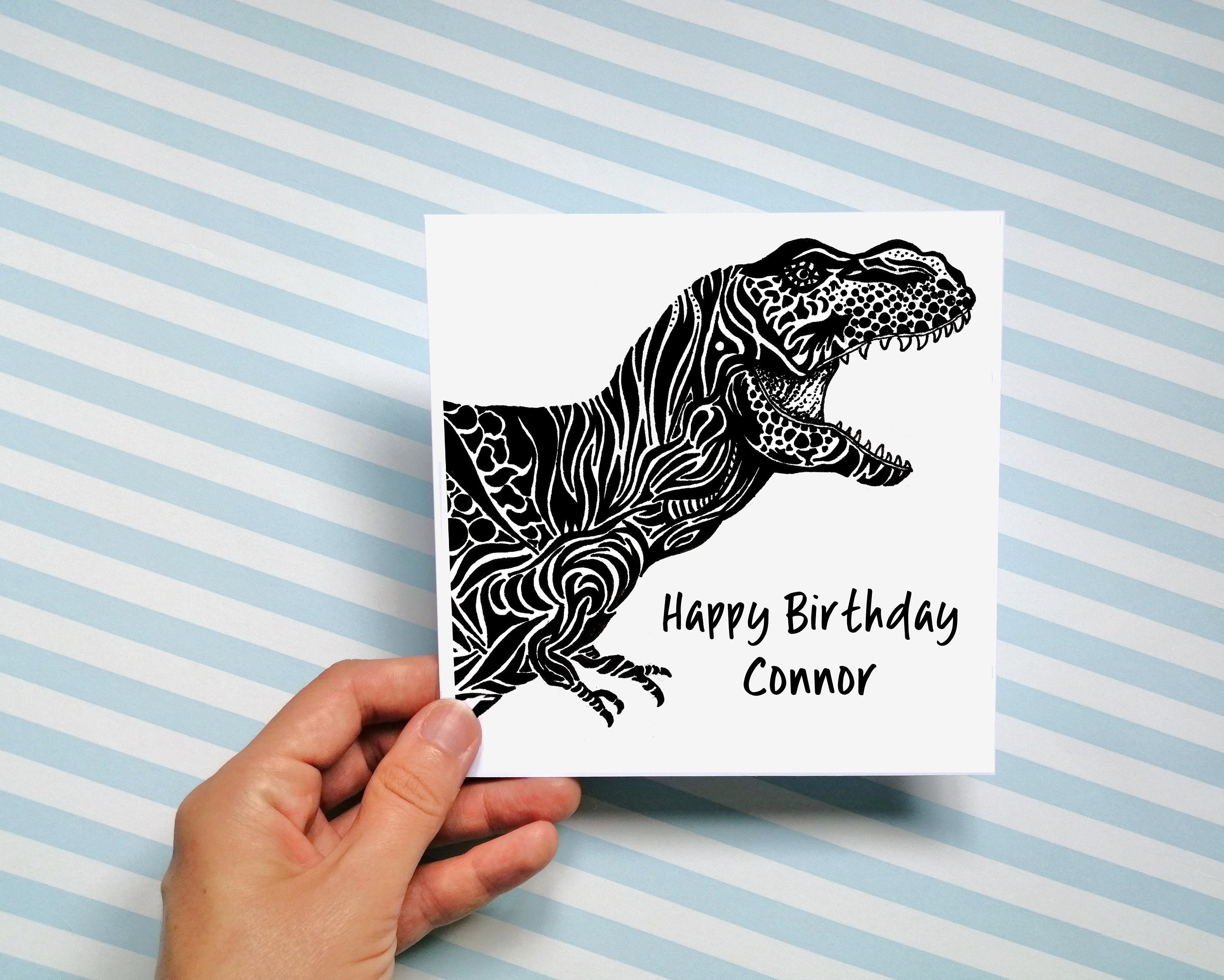 Roarsome Birthday Card Dinosaur Birthday Card Grandson -  Portugal