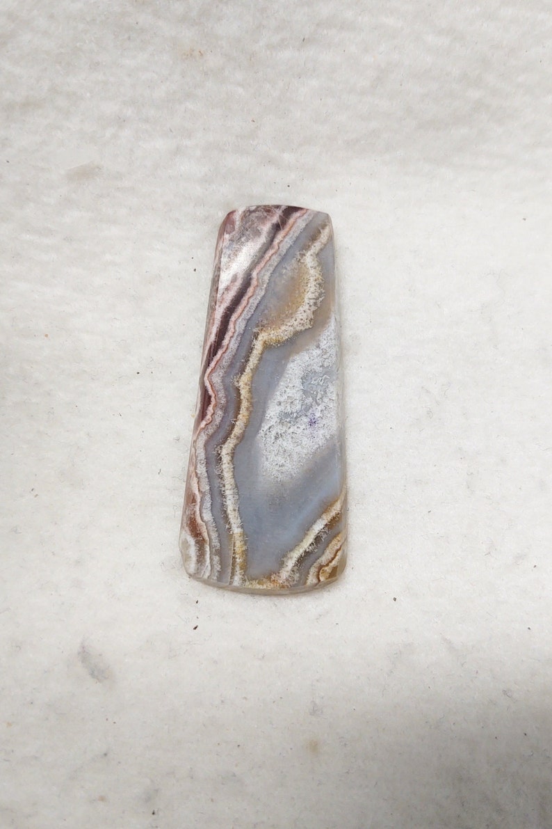 Mexican Crazy Lace Agate Designer Cabochon Flor de Durazno