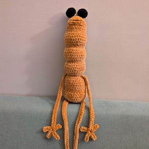 Handmade crochet VR Chat Marcus the worm - Made to order
