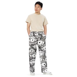 All-over print unisex wide-leg pants