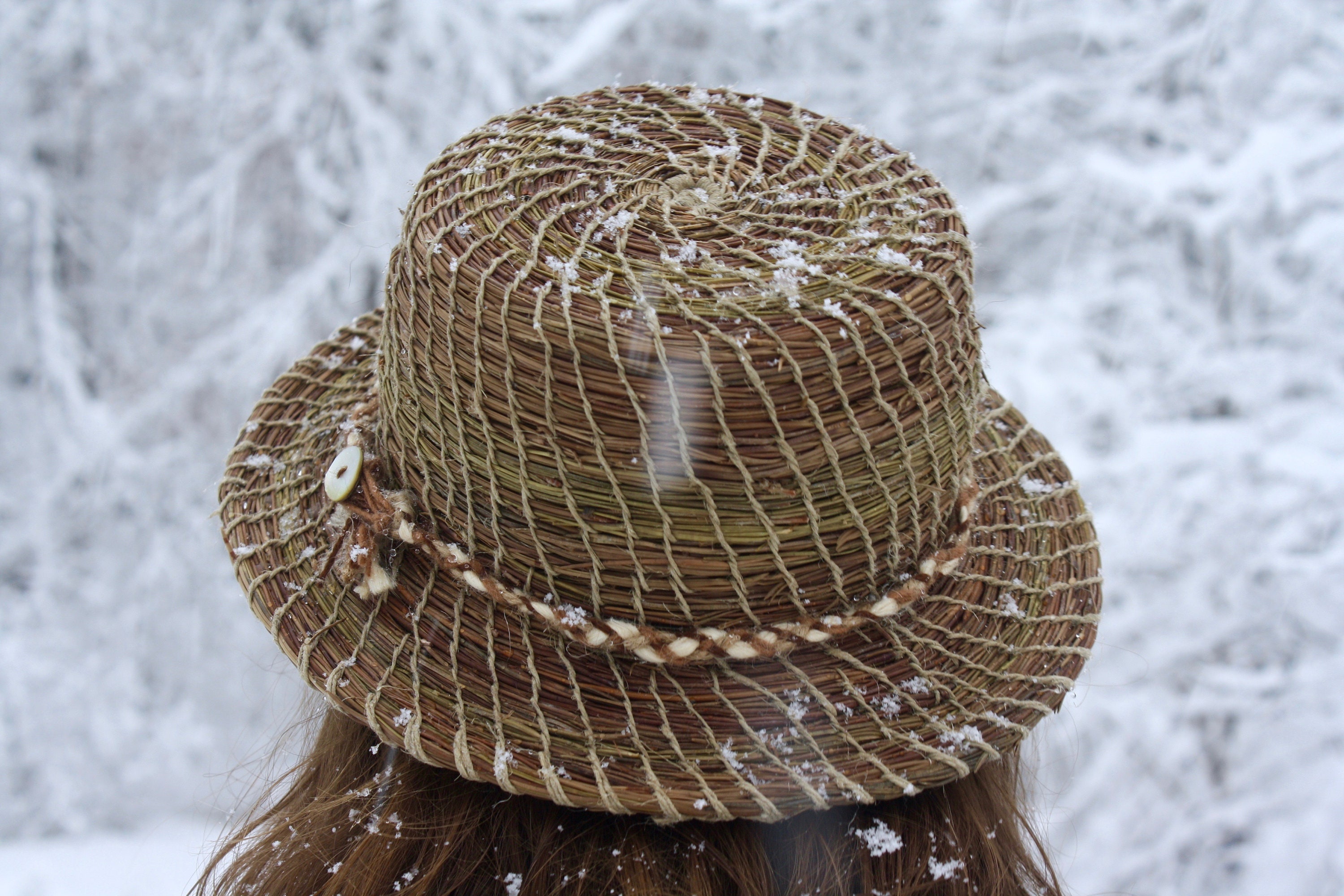 Pine Needle Hat Etsy
