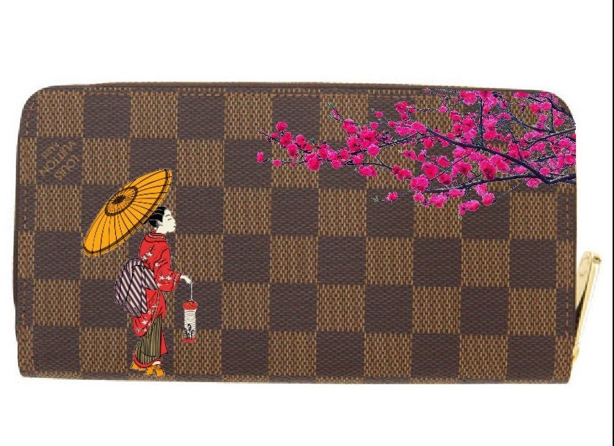Custom Hand Painted Wallet Buyer Provides Wallet - Etsy
