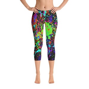 Polyester spandex capris best sale