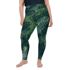Plus Size Christmas Leggings, Holiday Leggings, Womens Adult Yoga Pants, Holiday Clothing, Polyester Spandex Leggings  Size 2XL - 6XL