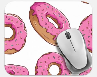 Funny Food Sweets Donuts Mouse Pad Neoprene Non Slip Mouse Pad Donuts Mouse Pad Tech Desk Office Computer Mouse Pad Office Supplies