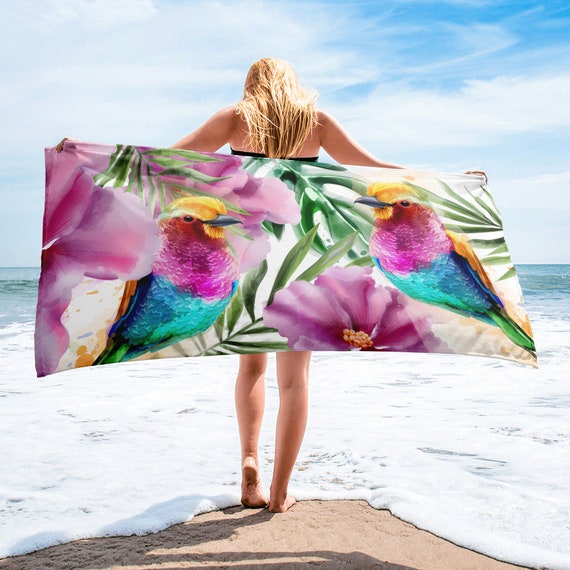 Toalla de playa grande, toalla de 30 x 60 pulgadas, toalla de baño, toalla  con estampado