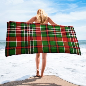 Best Deal for Green Plaid Tartan Extra Large Hand Towels Ultra Soft Bath