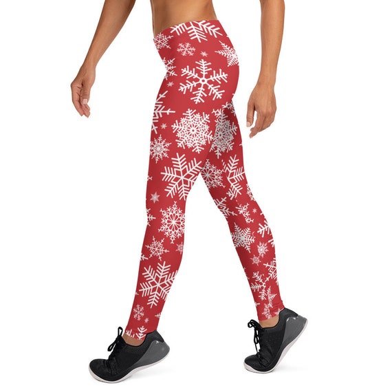 Christmas Leggings, Holiday Leggings, Womens Yoga Pants, Winter