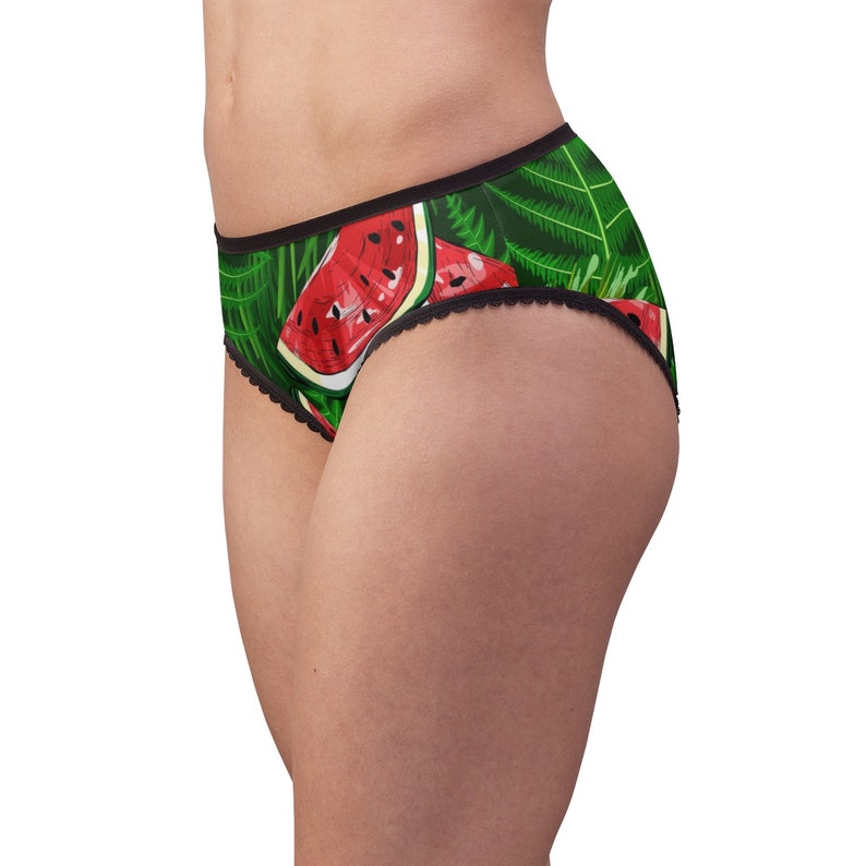 Watermelon Fruit Print Women/'s Briefs Tropical Fruit Underwear Custom All Over Print Pantie Briefs Novelty Clothing Lingerie Intimates