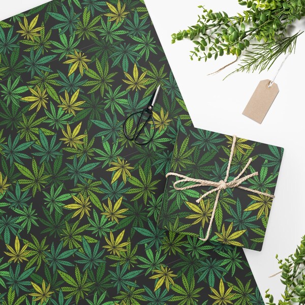 Marijuana Wrapping Paper Etsy