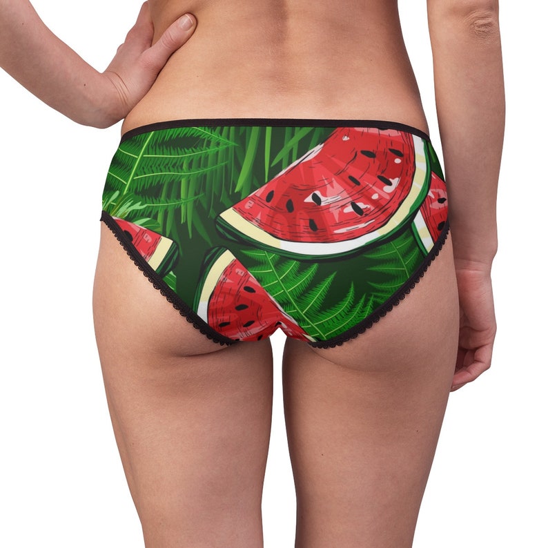 Watermelon Fruit Print Women/'s Briefs Tropical Fruit Underwear Custom All Over Print Pantie Briefs Novelty Clothing Lingerie Intimates