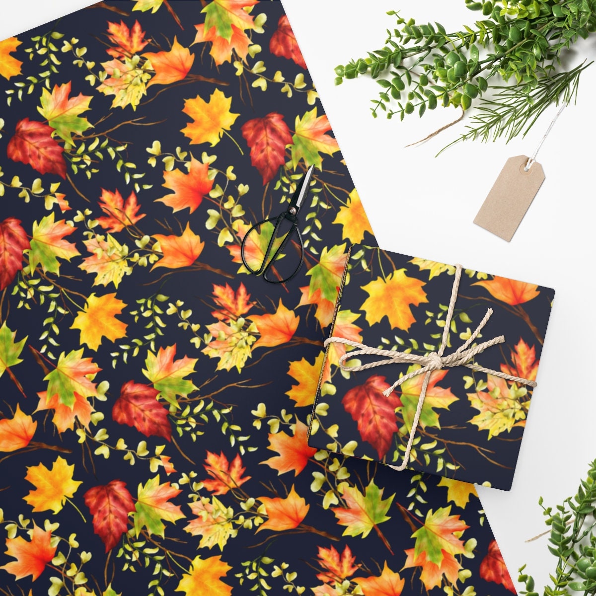 Discover Autumn Leaves Wrapping Paper