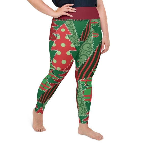 Plus Size Christmas Leggings Holiday 