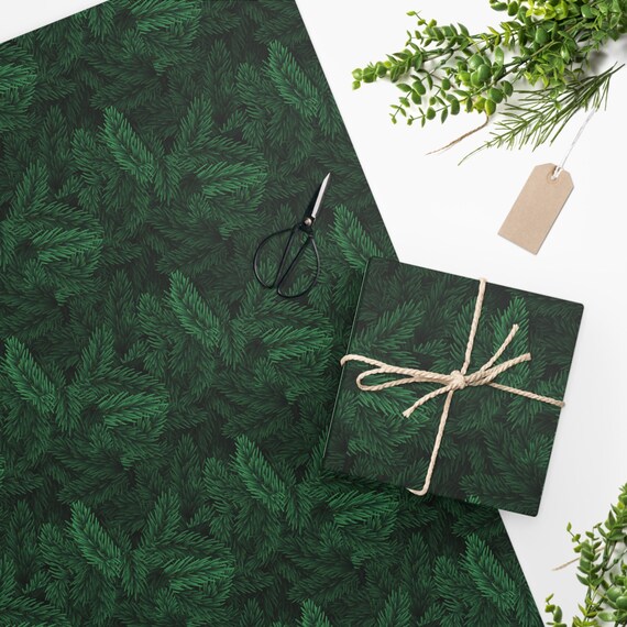 Emerald Green Gift Wrap, Green Wrapping Paper