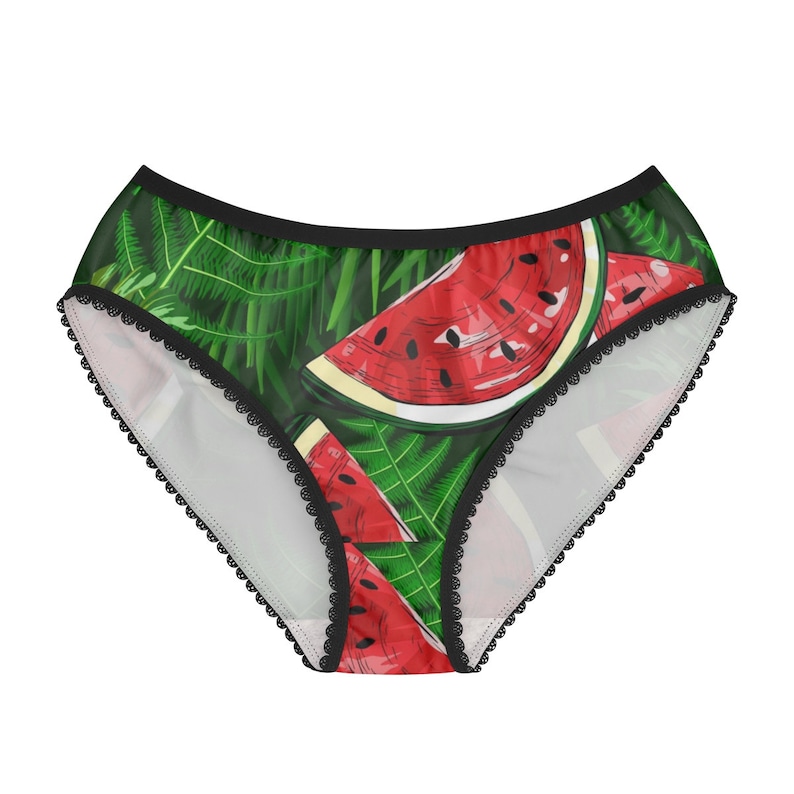 Watermelon Fruit Print Women/'s Briefs Tropical Fruit Underwear Custom All Over Print Pantie Briefs Novelty Clothing Lingerie Intimates