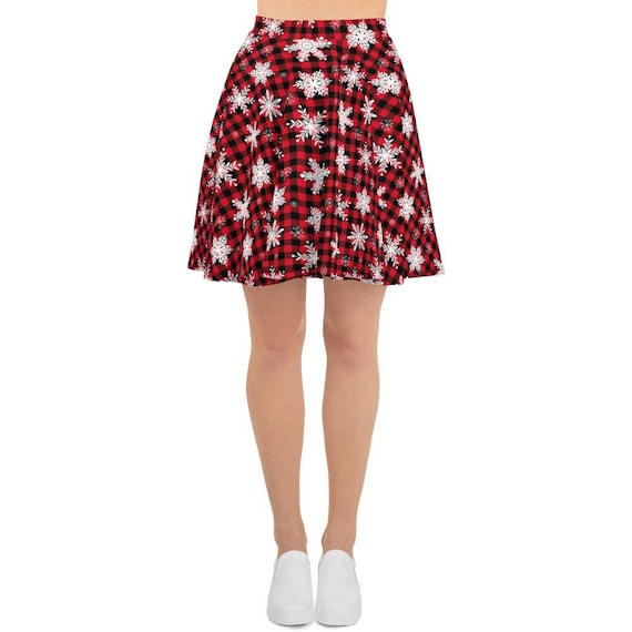 Buy Women s Skater Skirt Stretch Circle Skirt Christmas Snow Flake Holiday Skirt Snowflake Winter Skirt XS 3XL Size All Over Print Skirt Online in India Etsy