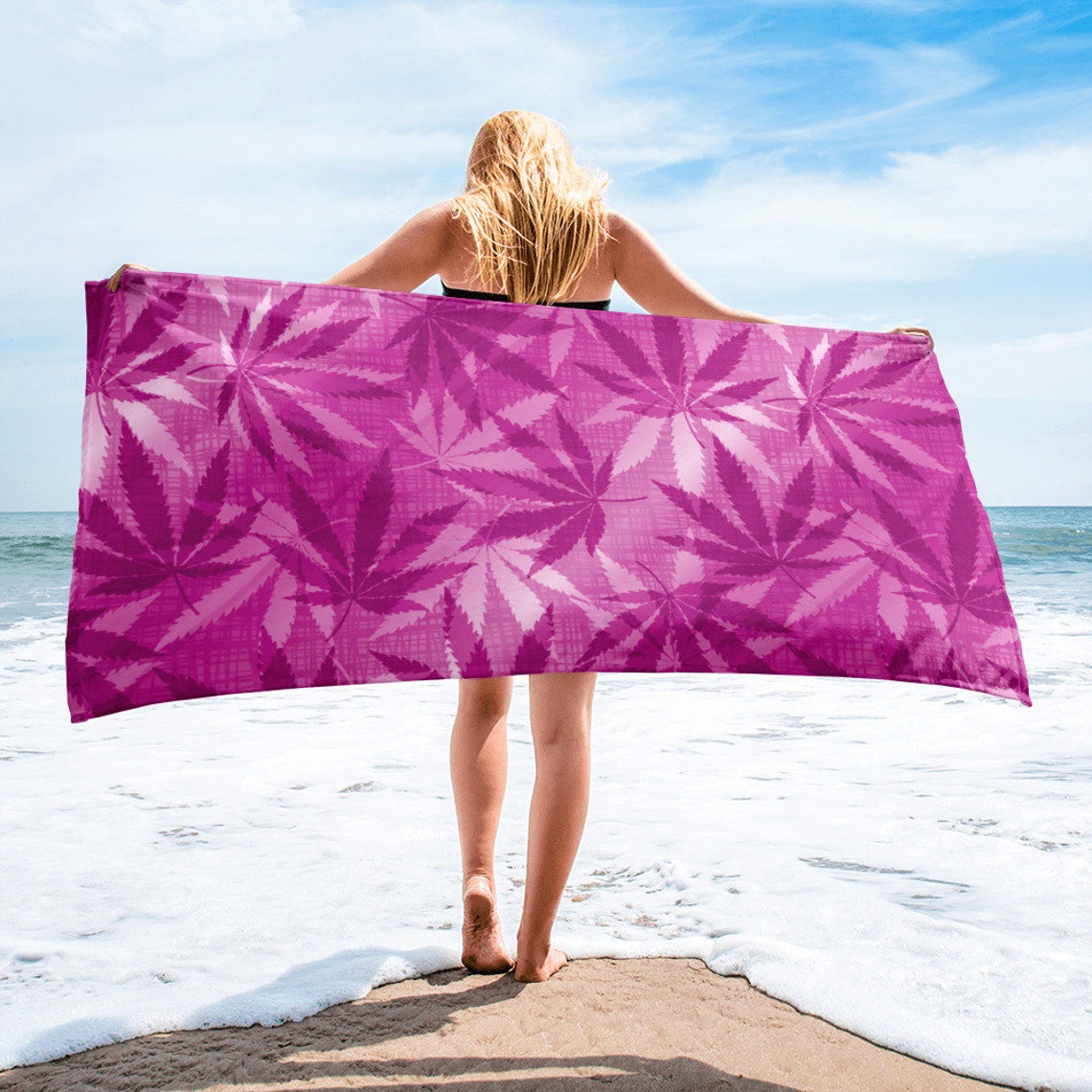 Asciugamano Da Spiaggia Marilyn Monroe 30x60 Pollici – DGA, 100% Cotone, Colorato