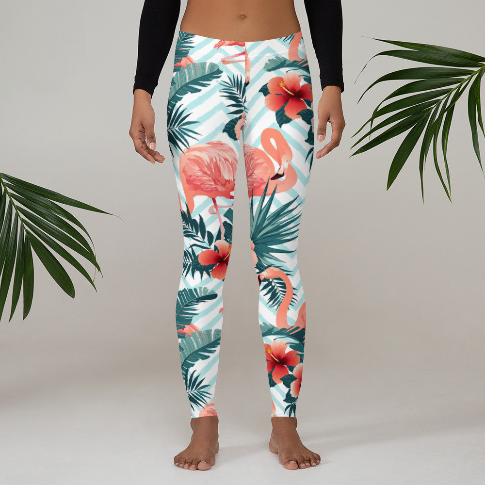 Adult size XL Tropical flamingo PJ pants