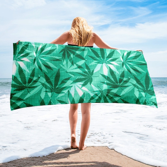 LINGF Beach Towel Sandproof,Texture Hemp ,Beach Towel Oversized