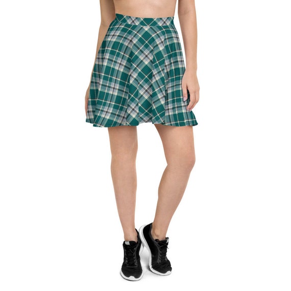 Plaid skater skirt hot sale etsy
