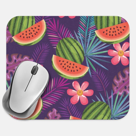 Mouse Pad Melon Watermelon Summer Gaming Mouse Mat Non-Slip Rubber Base Round Mousepad Mousemat for Laptop Computer PC Office Home　並行輸入品 : Smooffly Round Gaming Mouse Pad Custom Design