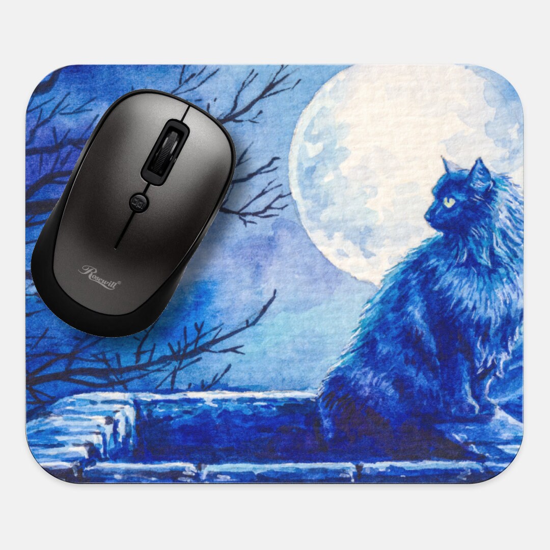 Cats Mouse Pad, 9x8 Funny Cat Kitten Animal Mouse Pad, Tech Desk Office