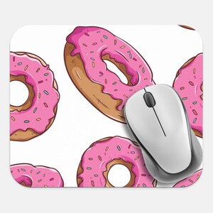 Donuts Mouse Pad, 9&quot;x8&quot; Inch Funny Food Sweets Cupcakes Mouse Pad, Tech Desk Office Computer Mouse Pad Office Supplies, Non Slip Mouse Pad
