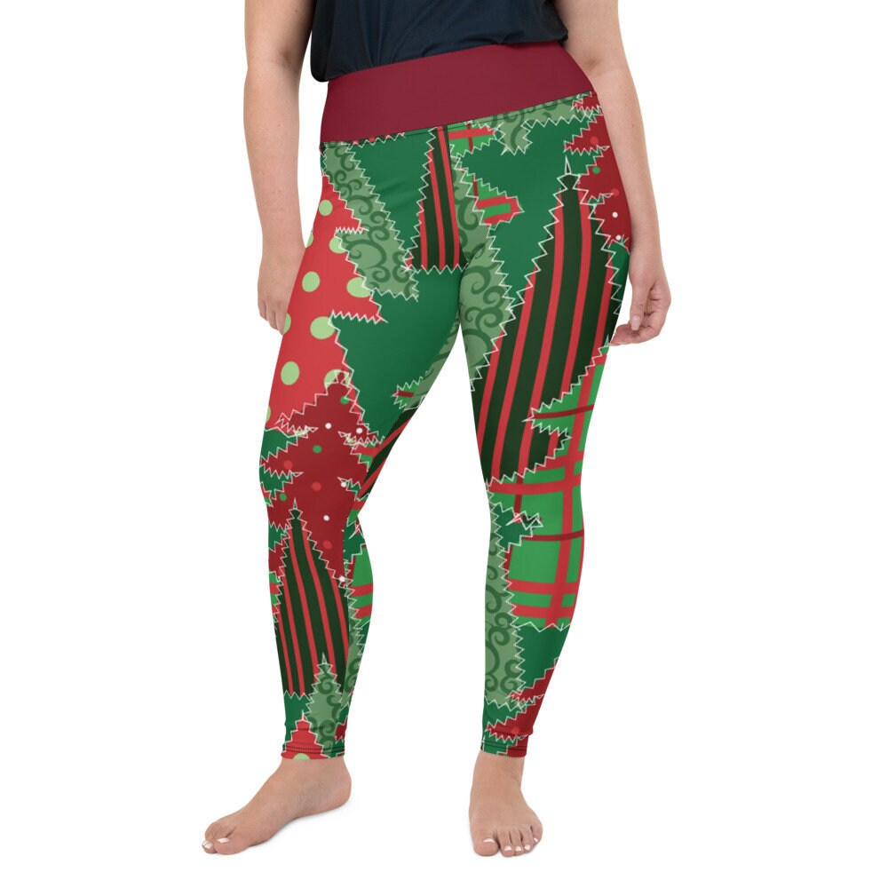 Plus Size Christmas Leggings Holiday 