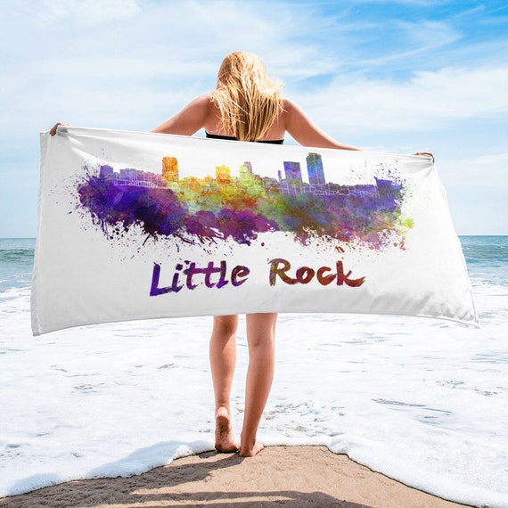 Large Beach Towel, 30 X 60 Inch Towel, Bath Towel, City Skyline