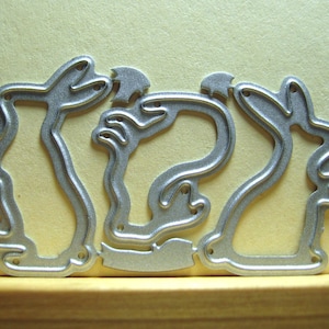 3pc Bunny Rabbit Metal Cutting Die