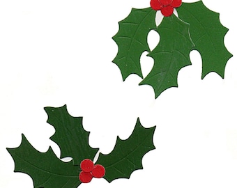 Small Holly Leaves and Berry Cutting Die