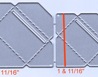 2pc Very Small Envelopes Metal Cutting Die