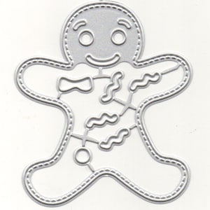 Gingerbread Cookie Metal Cutting Die Style