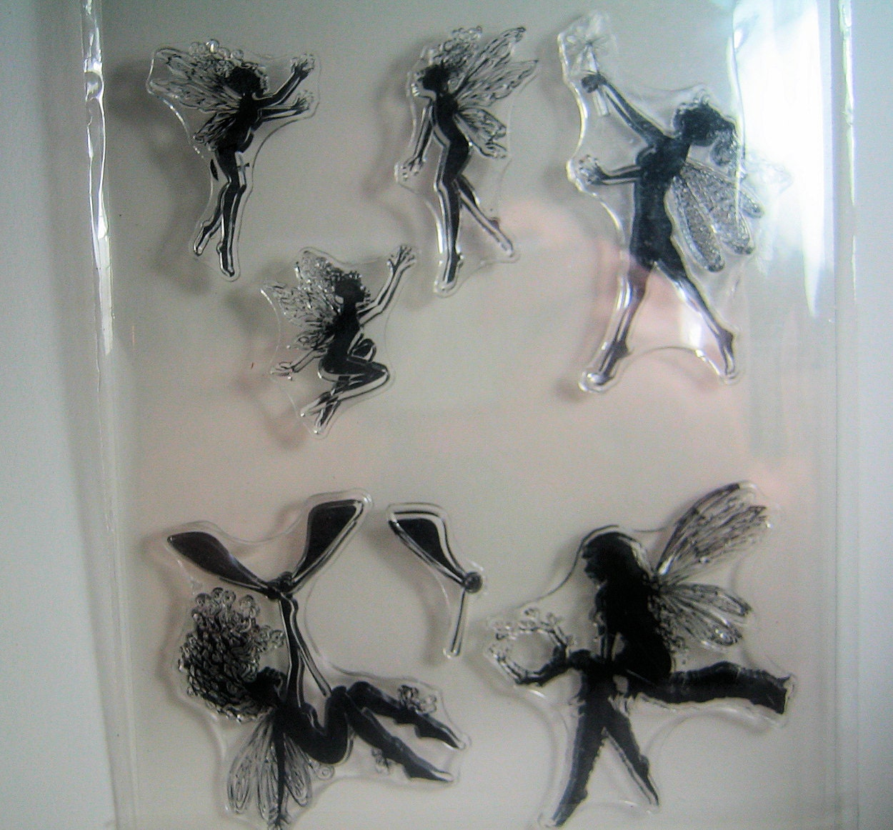 Fairy Clear Stamp Set 7 stamps Fairies Stamps Etsy