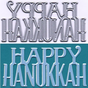 Happy Hanukkah Metal Cutting Die