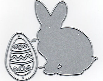3pc Bunny Rabbit and Easter Egg Metal Cutting Dies