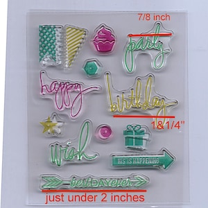 Birthday Small Journal Planner Clear Stamps
