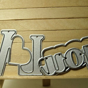 Love and You Word Metal Cutting Die Set