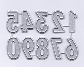 0-9 Numbers Cutting Die Set Style #2 Smaller Size