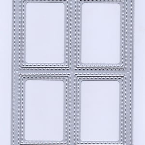 Style #4 Stitched Rectangle Frame w/4 openings Metal Cutting Die