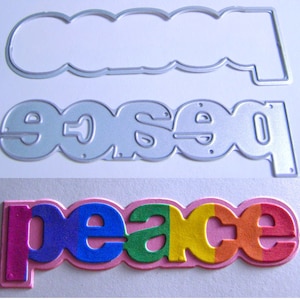 2pc Peace Metal Cutting Die