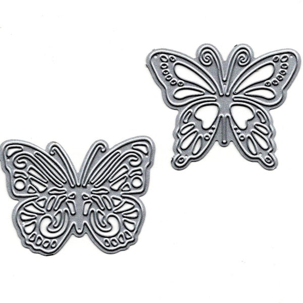Pair of Butterfly Cutting Dies Style #2 GREAT PRICE Quantity 2 Different Butterflies