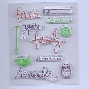 Forever Family Small Journal Planner Clear Stamps