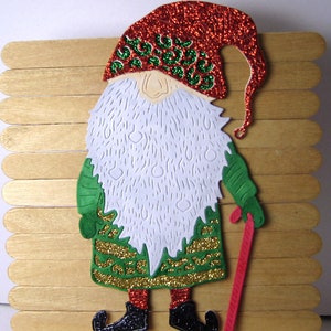 Large Christmas Elf Metal Cutting Die Style #1 Gnome