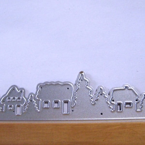 Small House Tree Scene Metal Cutting Die