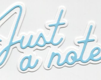 Just a Note Word Metal Cutting Die Set