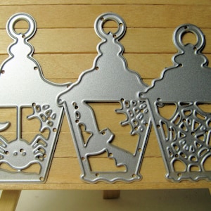 3pc Halloween Lanterns Metal Cutting Die Set