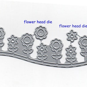 Flowers on Hill Metal Cutting Die