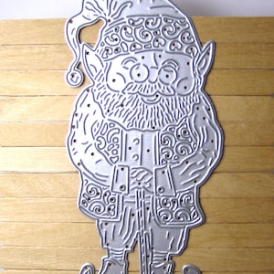 Large Christmas Elf Metal Cutting Die Style #1 Gnome