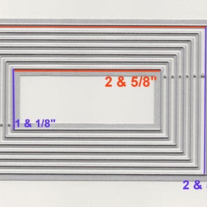 LAST SET 7 pc Rectangle Metal Cutting Die Set